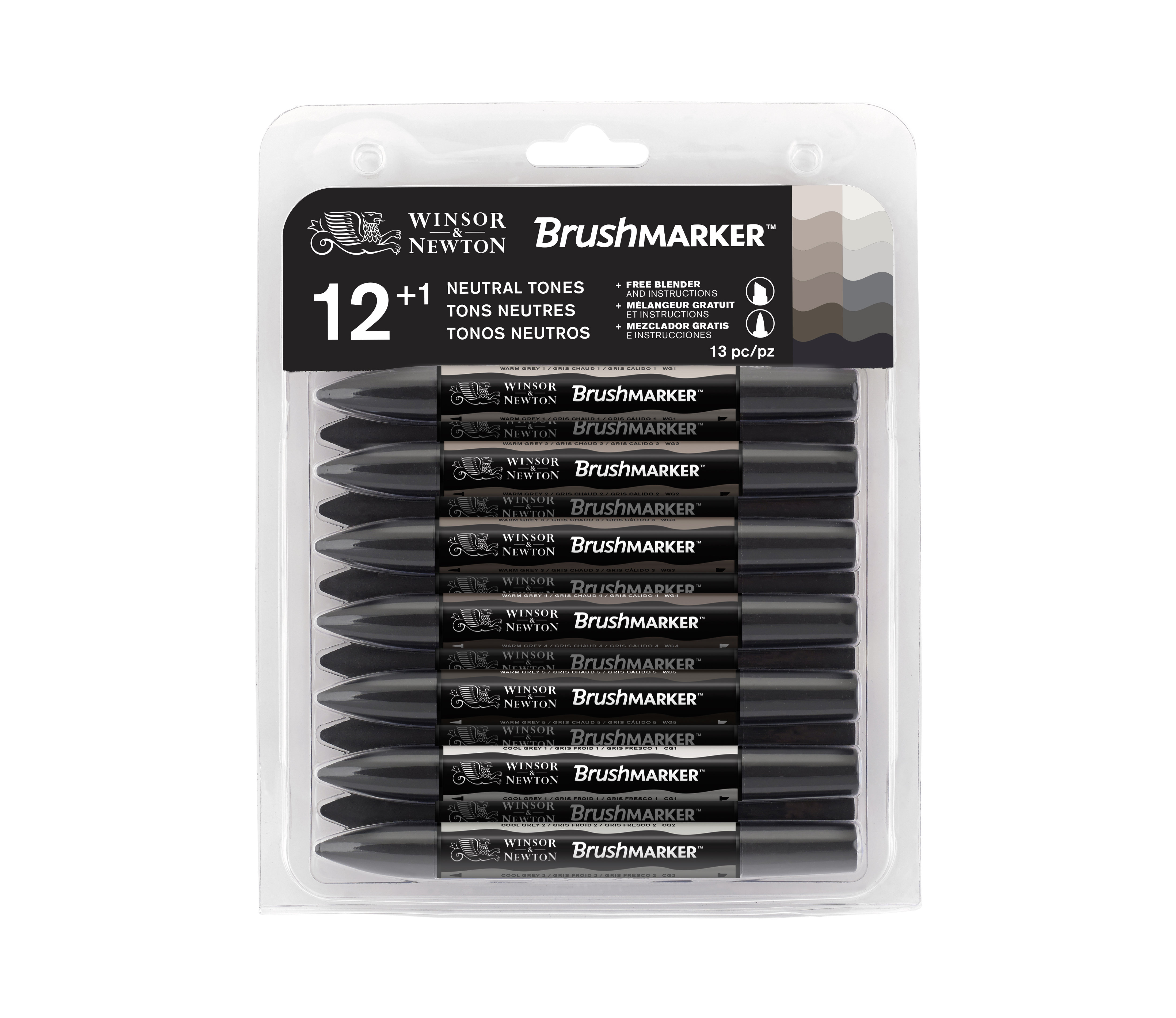 Pack Brushmarker 12+1 tonos neutros